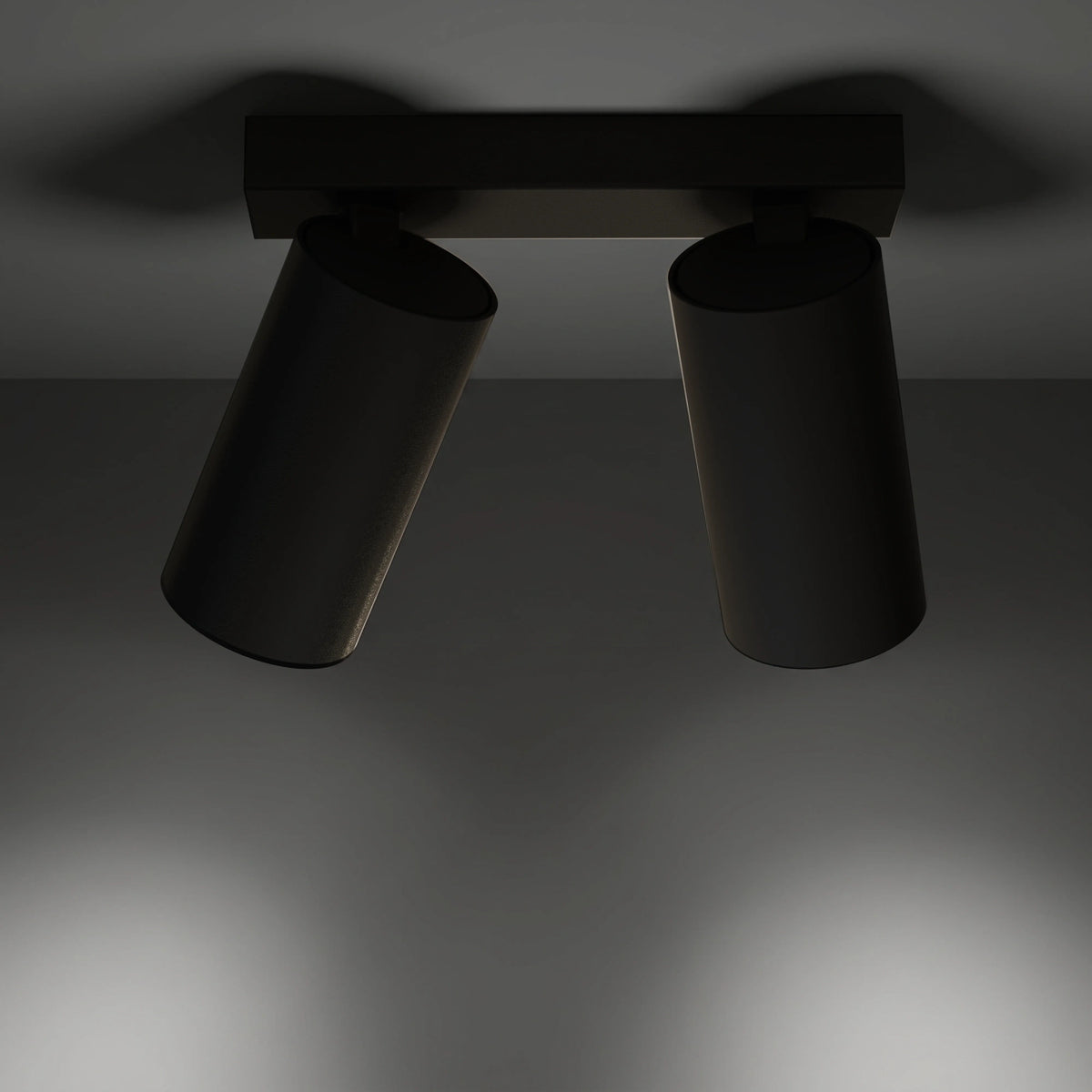 Nowodvorski Reflektorek / Spot MONO 10W only LED 50/60Hz - Stal lakierowana - Czarny II 7766 - lampa włączona