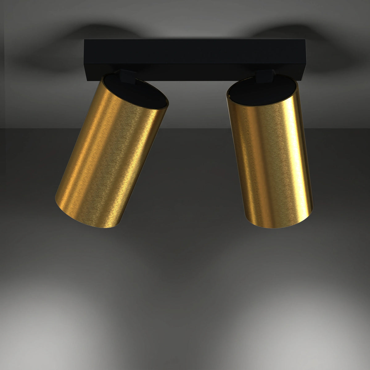 Nowodvorski Reflektorek / Spot MONO 10W only LED 50/60Hz - Lity mosiądz - Miedziany II 7782 - lampa włączona