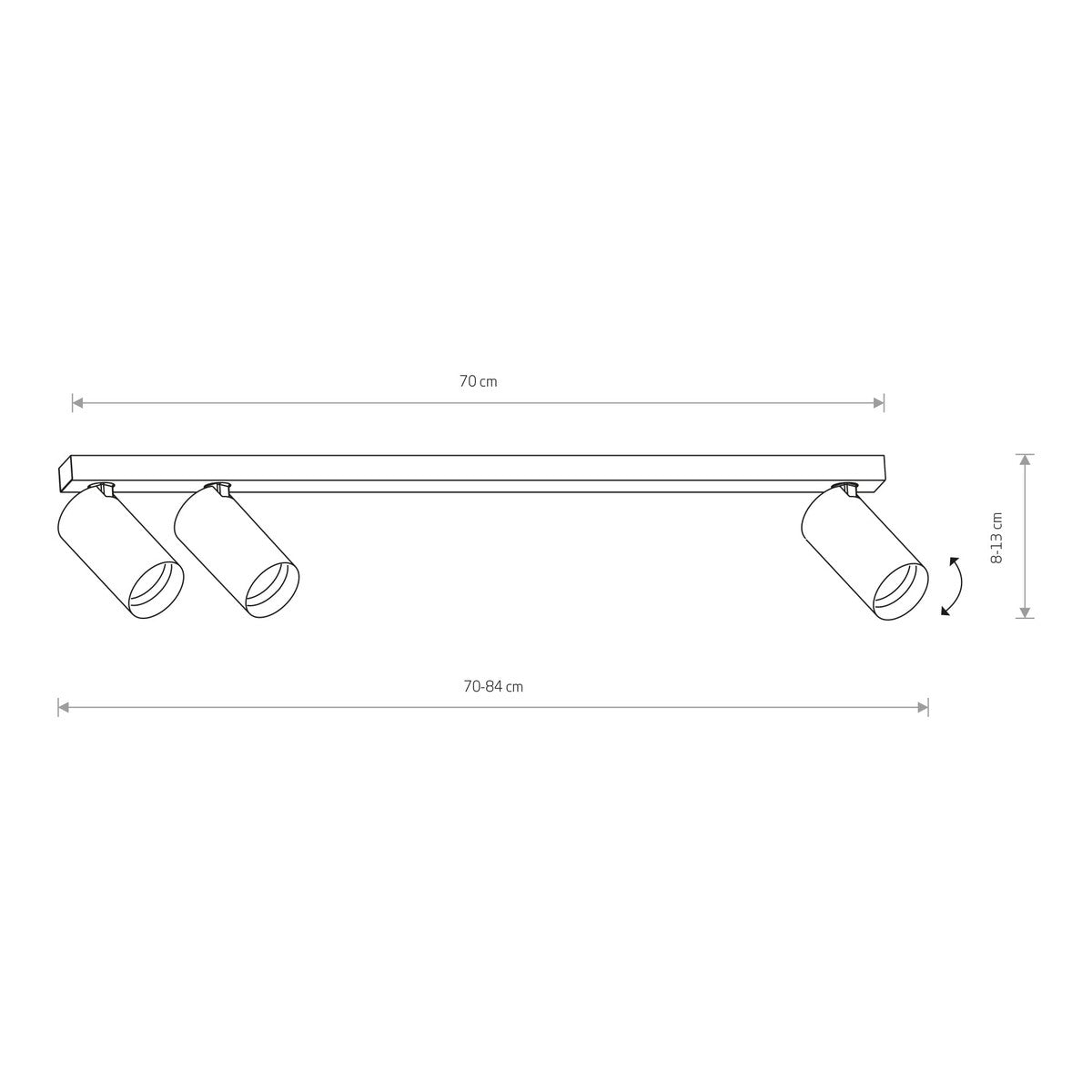 Nowodvorski Reflektorek / Spot MONO 10W only LED 50/60Hz - Lity mosiądz - Miedziany III 7783