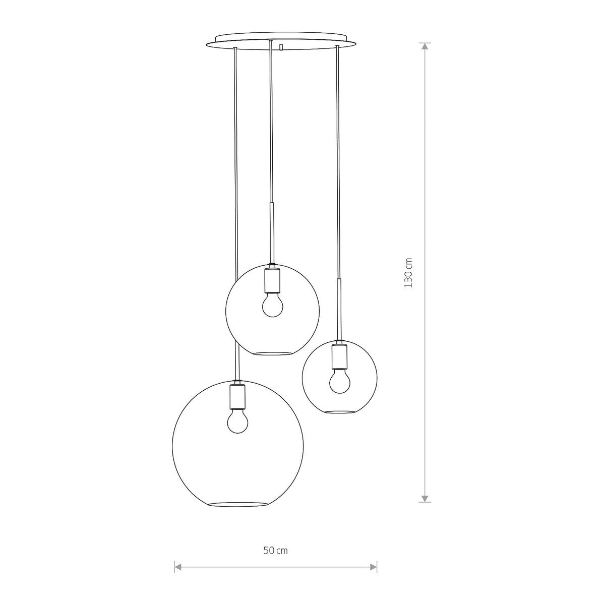 Nowodvorski Lampa wisząca SPHERE 25W only LED 50/60Hz - Szkło - Transparentny 7788