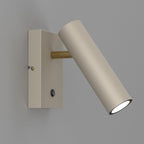 kinkiet Axion with switch beige/gold 1xGU10