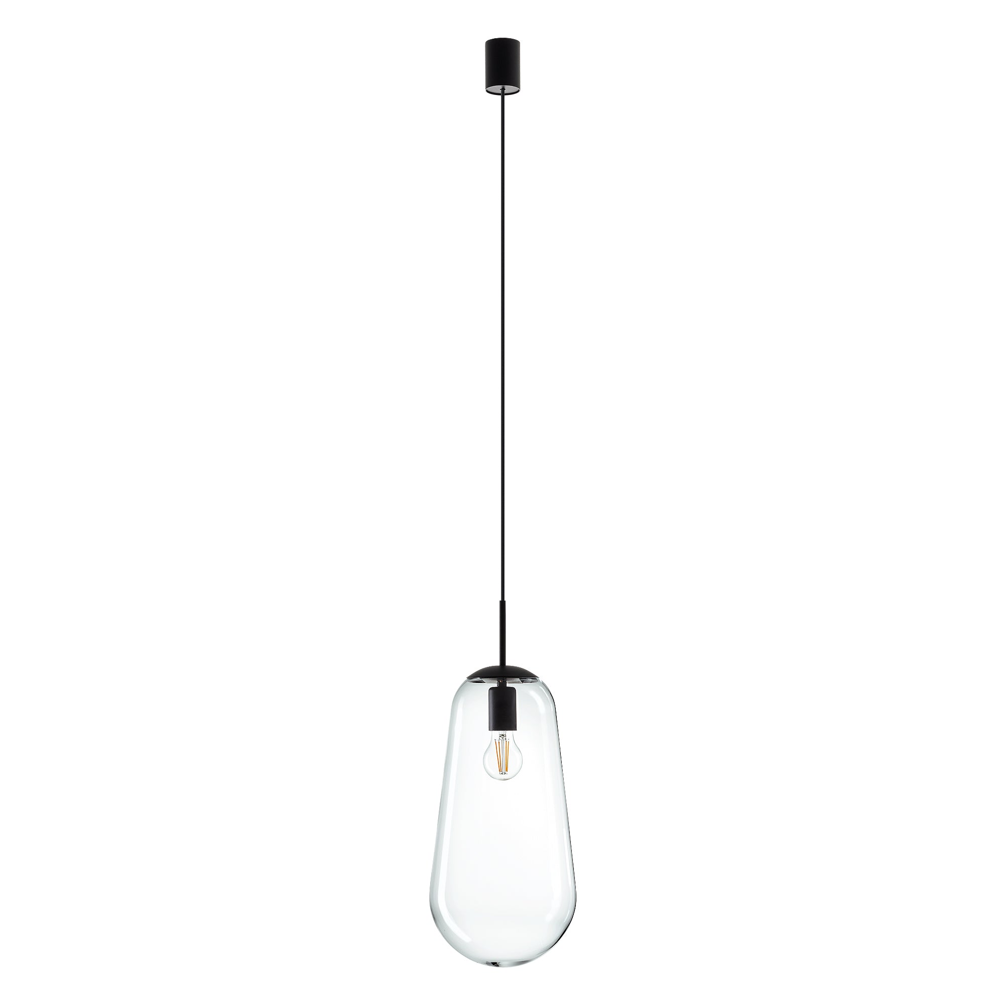 Nowodvorski Lampa wisząca PEAR L 25W only LED 50/60Hz - Szkło - Transparentny I