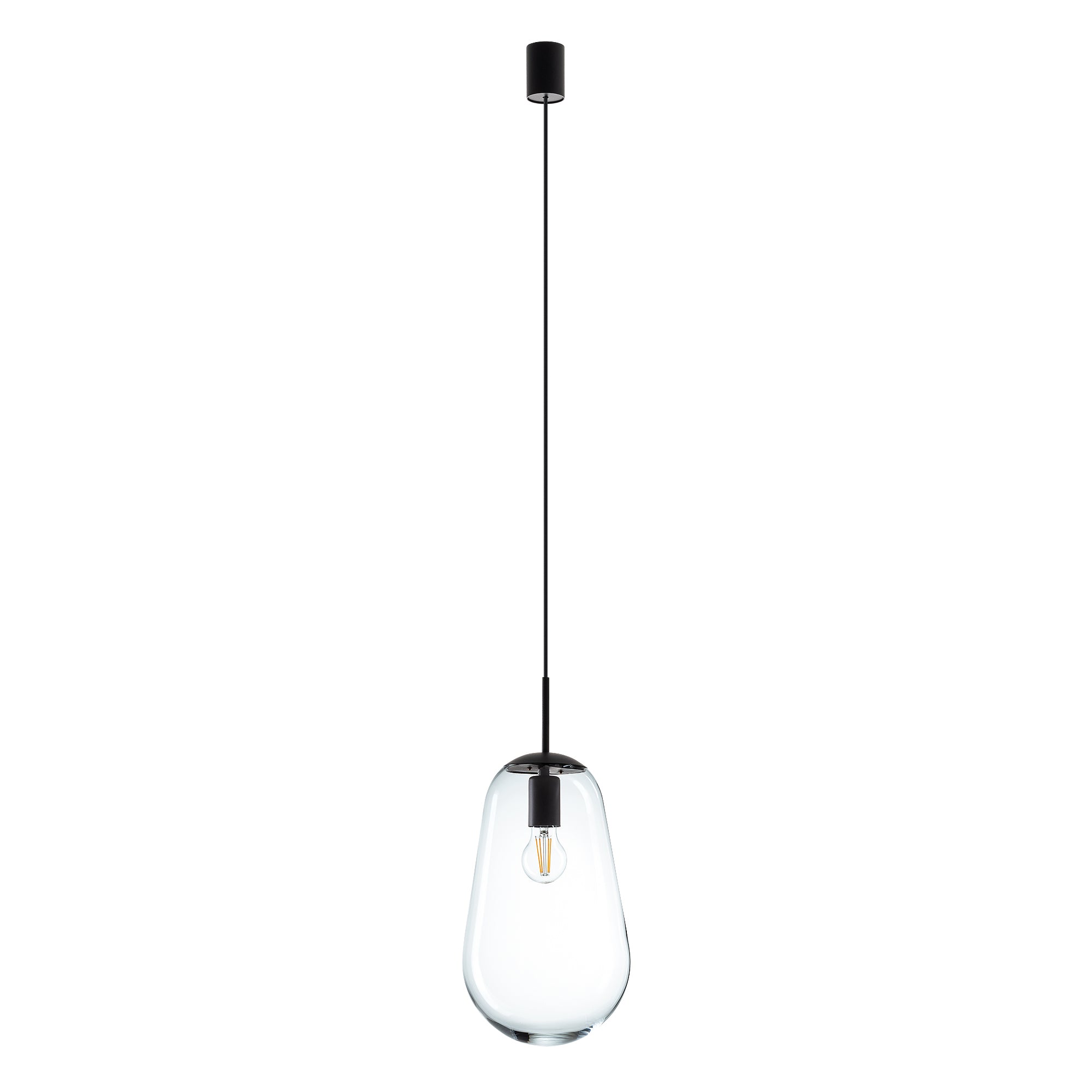 Nowodvorski Lampa wisząca PEAR M 25W only LED 50/60Hz - Szkło - Transparentny I