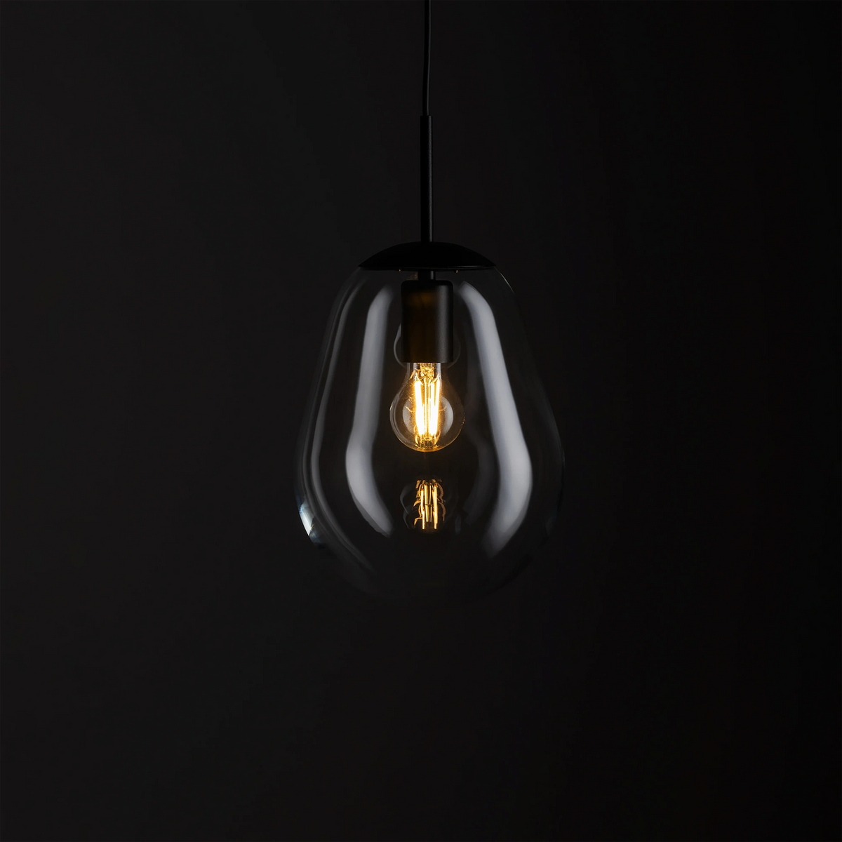 Nowodvorski Lampa wisząca PEAR S 25W only LED 50/60Hz - Szkło - Transparentny I 7800 - lampa włączona
