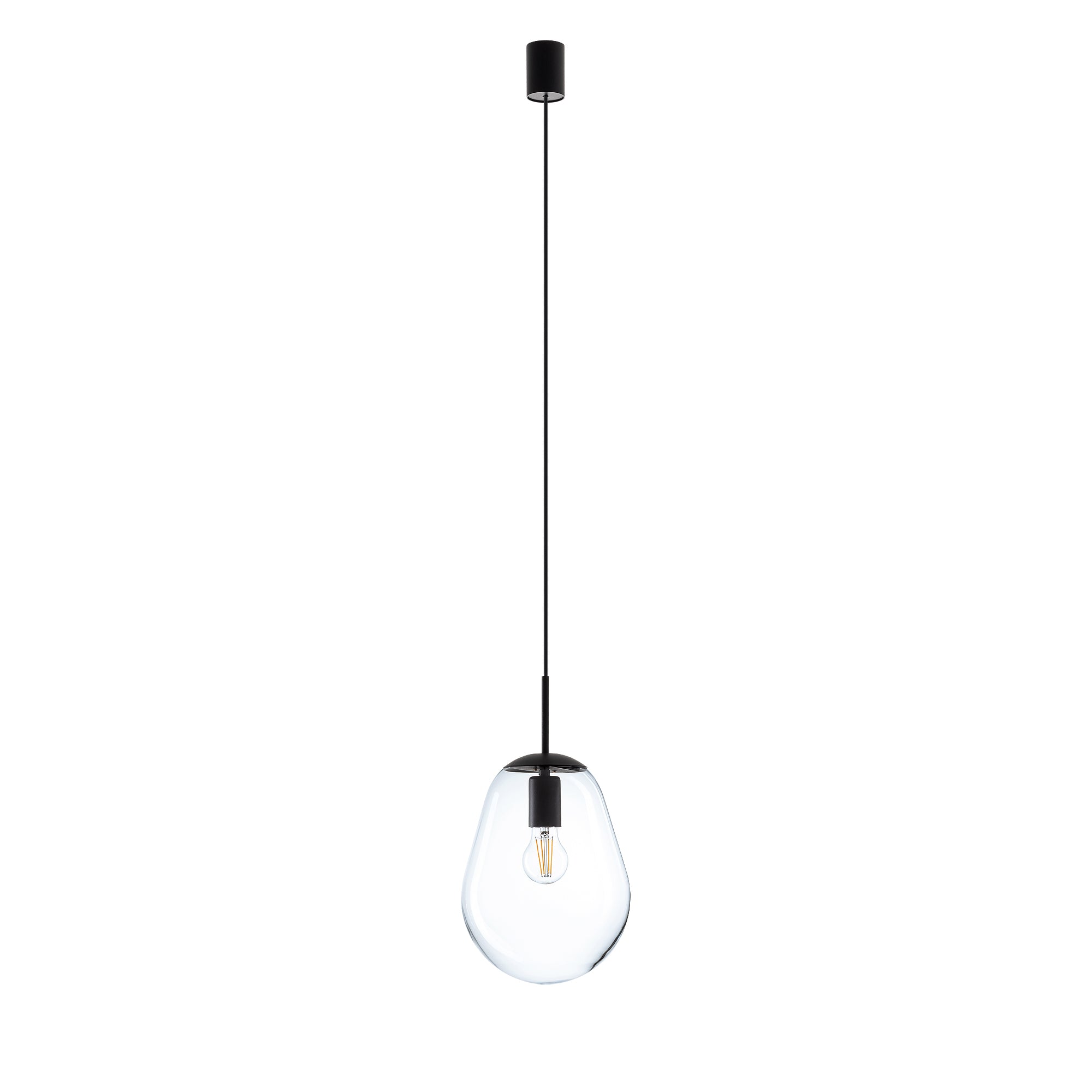 Nowodvorski Lampa wisząca PEAR S 25W only LED 50/60Hz - Szkło - Transparentny I