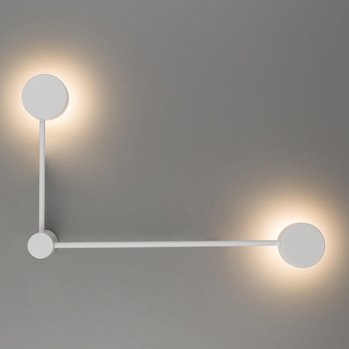 Nowodvorski Kinkiet ORBIT 12W only LED 50/60Hz - Stal lakierowana - Biały II 7801 - lampa włączona