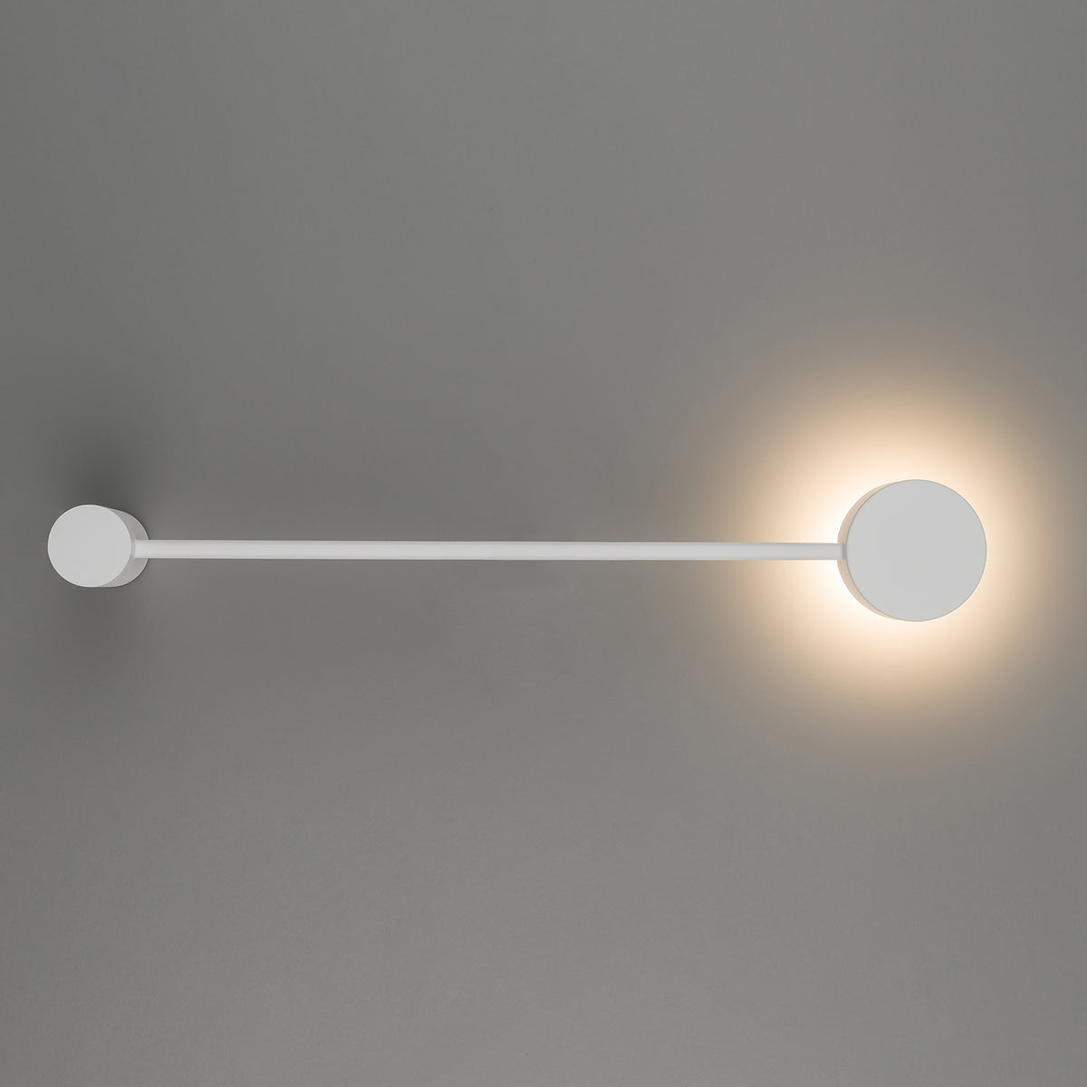Nowodvorski Kinkiet ORBIT 12W only LED 50/60Hz - Stal lakierowana - Biały III 7802 - lampa włączona