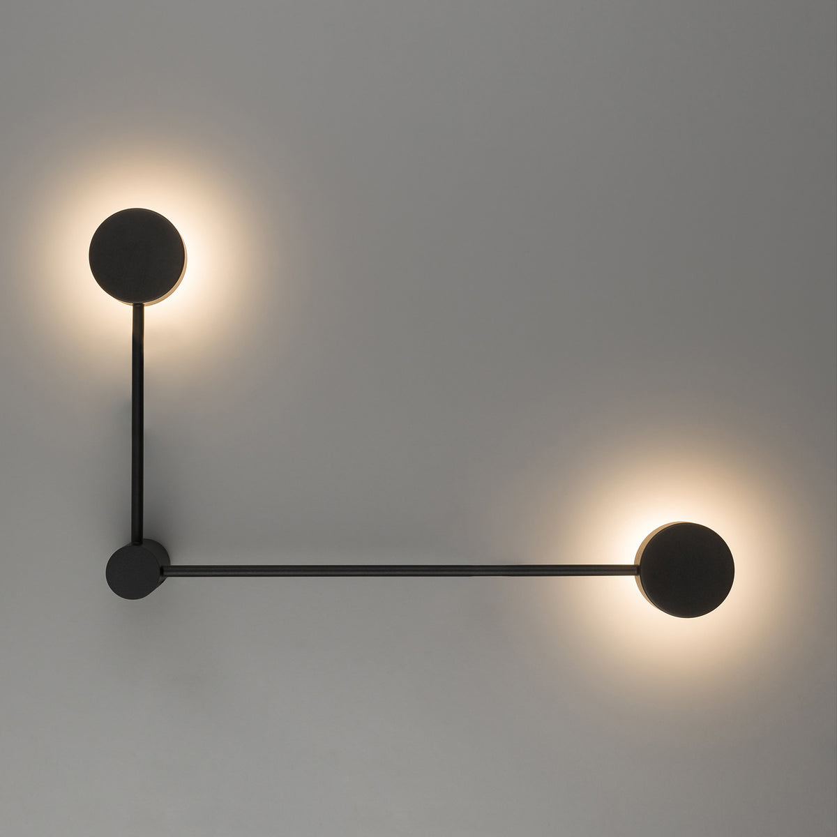 Nowodvorski Kinkiet ORBIT 12W only LED 50/60Hz - Stal lakierowana - Czarny II 7804 - lampa włączona