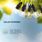 0.5W Girlanda solarna 10xŻarówka / Sterowanie: Pilot / Długość: 12 mb / Barwa:3000K / IP44