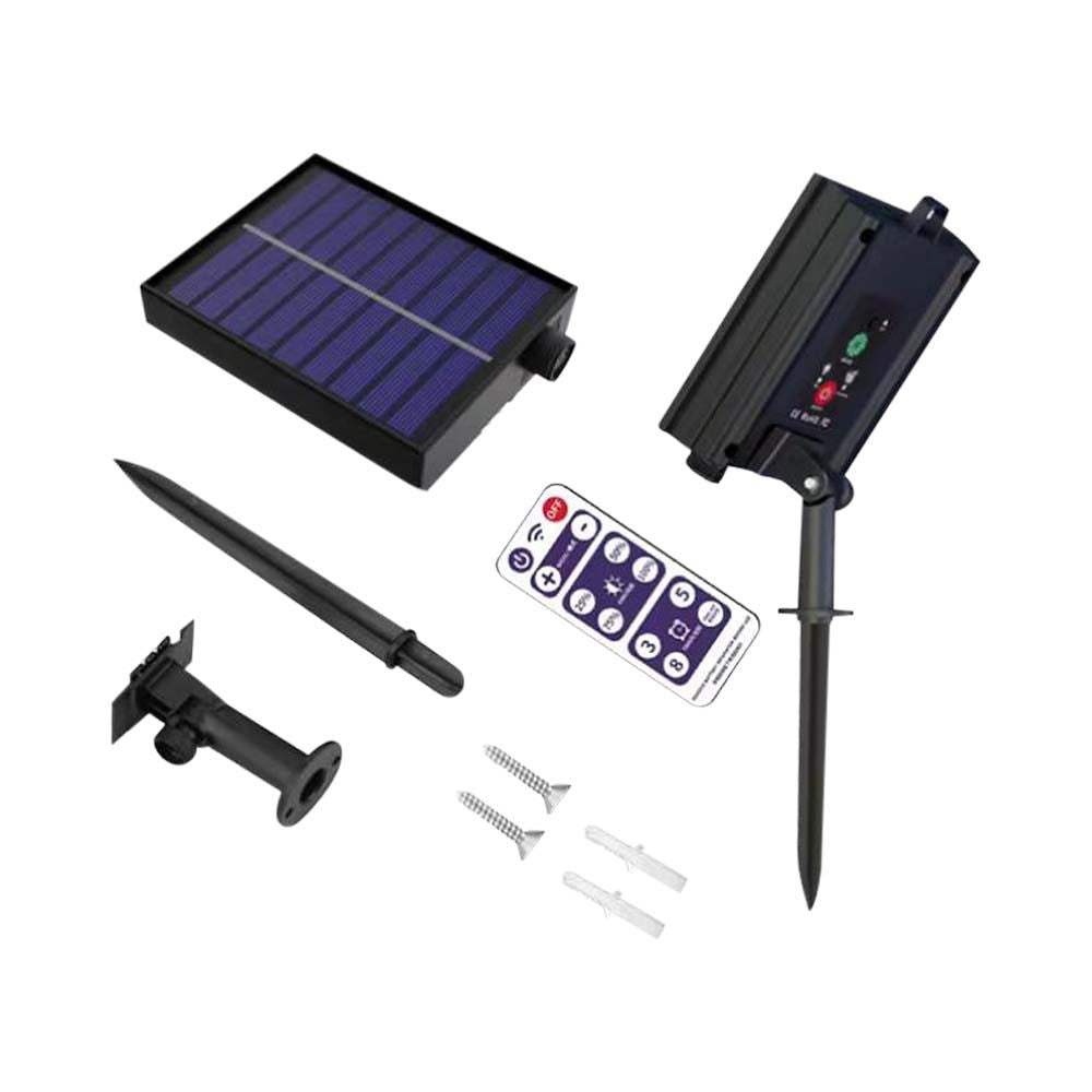 0.5W Girlanda solarna 10xŻarówka / Sterowanie: Pilot / Długość: 12 mb / Barwa:3000K / IP44