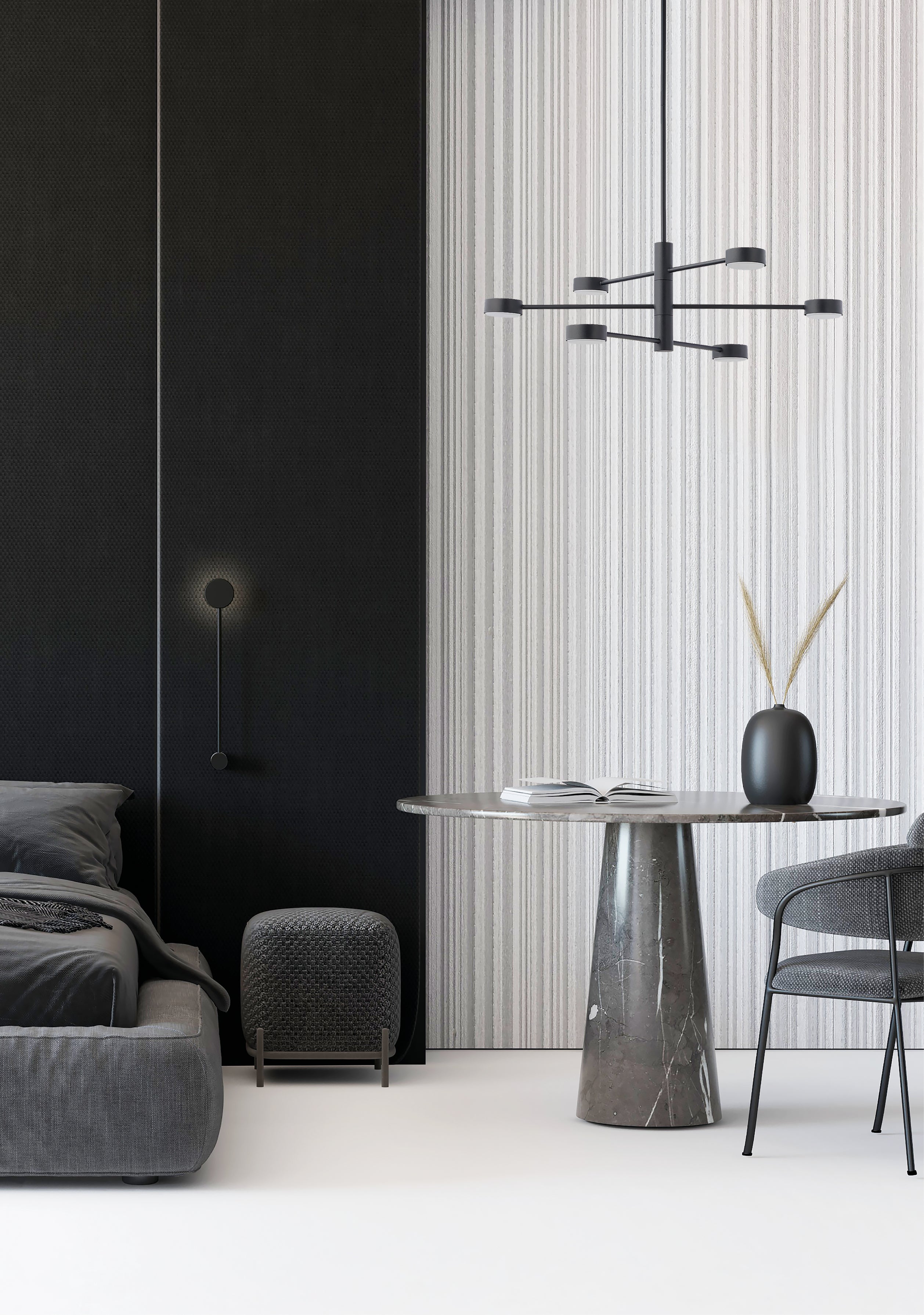 Nowodvorski Kinkiet ORBIT 12W only LED 50/60Hz - Stal lakierowana - Czarny III