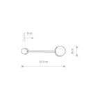 Nowodvorski Kinkiet ORBIT 12W only LED 50/60Hz - Stal lakierowana - Czarny IV 7806