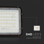 6W Solarny naświetlacz LED z czujnikiem zmierzchu / Panel z przewodem: 3m / Pilot / Bateria 5000mAh/ Barwa:4000K / Obudowa: Czarna