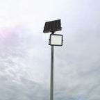 10W Solarny naświetlacz LED z czujnikiem zmierzchu / Panel z przewodem: 3m / Pilot / Bateria 6000mAh/ Barwa:4000K / Obudowa: Czarna