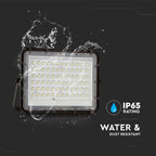 15W Solarny naświetlacz LED z czujnikiem zmierzchu / Panel z przewodem: 3m / Pilot / Bateria 12000mAh/ Barwa:6400K / Obudowa: Czarna