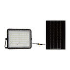 15W Solarny naświetlacz LED z czujnikiem zmierzchu / Panel z przewodem: 3m / Pilot / Bateria 12000mAh/ Barwa:6400K / Obudowa: Czarna