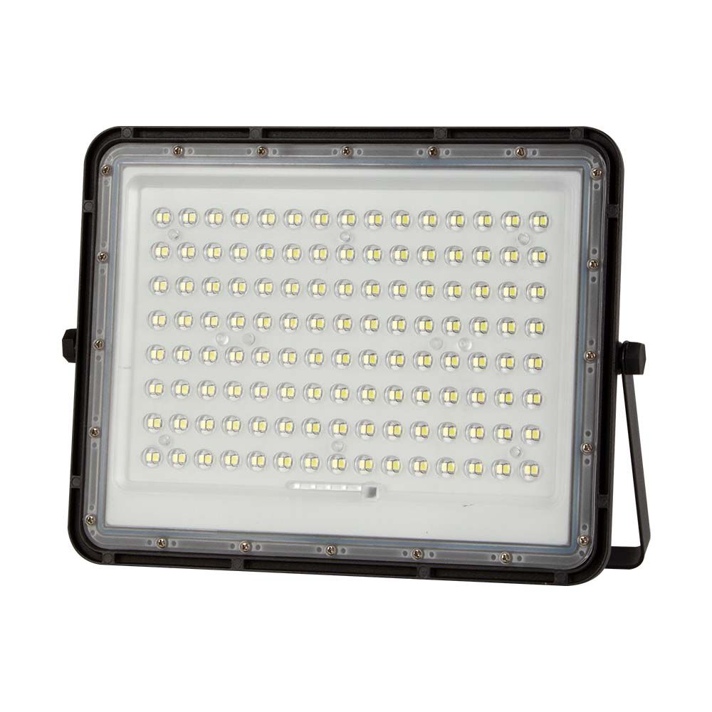 20W Solarny naświetlacz LED z czujnikiem zmierzchu / Panel z przewodem: 3m / Pilot / Bateria 16000mAh/ Barwa:4000K / Obudowa: Czarna