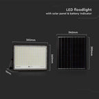 30W Solarny naświetlacz LED z czujnikiem zmierzchu / Panel z przewodem: 3m / Pilot / Bateria 20000mAh/ Barwa:6400K / Obudowa: Czarna