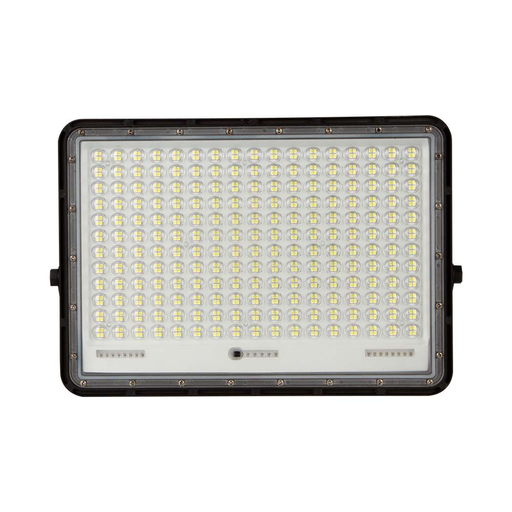 30W Solarny naświetlacz LED z czujnikiem zmierzchu / Panel z przewodem: 3m / Pilot / Bateria 20000mAh/ Barwa:4000K / Obudowa: Czarna