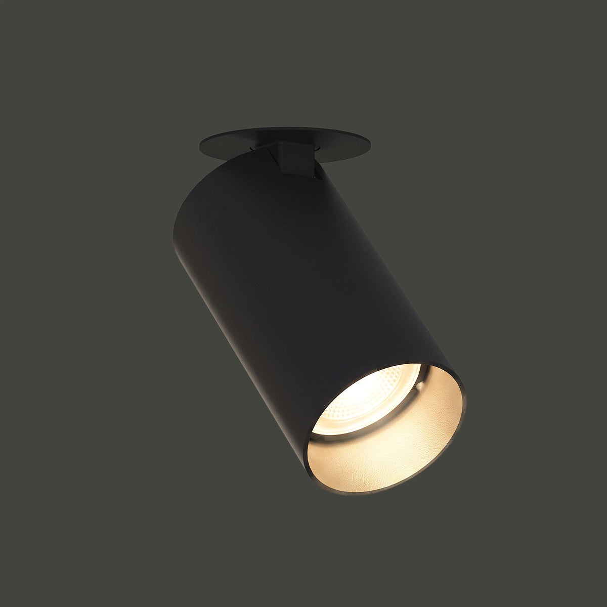 Nowodvorski Reflektorek / Spot MONO SURFACE 10W only LED 50/60Hz - Stal lakierowana - Czarny V 7833 - lampa włączona