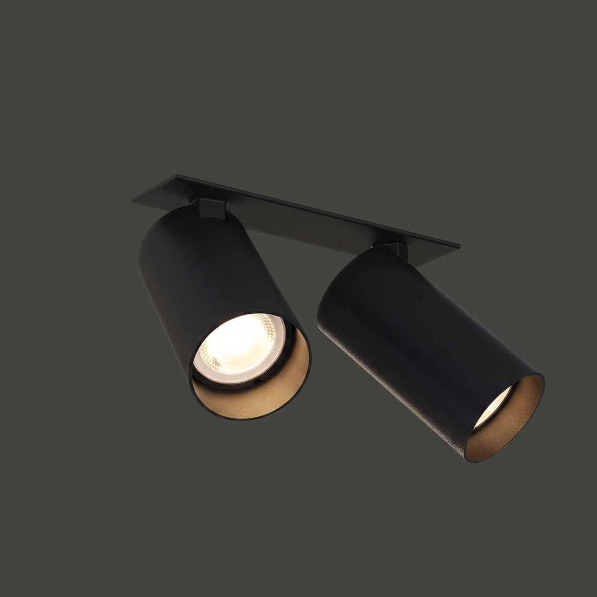 Nowodvorski Reflektorek / Spot MONO SURFACE 10W only LED 50/60Hz - Stal lakierowana - Czarny VI 7834 - lampa włączona