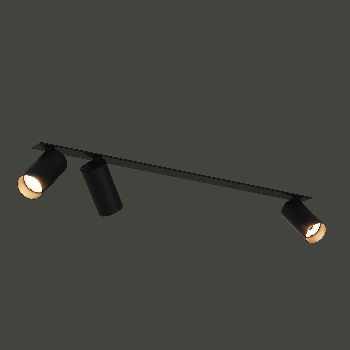 Nowodvorski Reflektorek / Spot MONO SURFACE 10W only LED 50/60Hz - Stal lakierowana - Czarny VII 7835 - lampa włączona