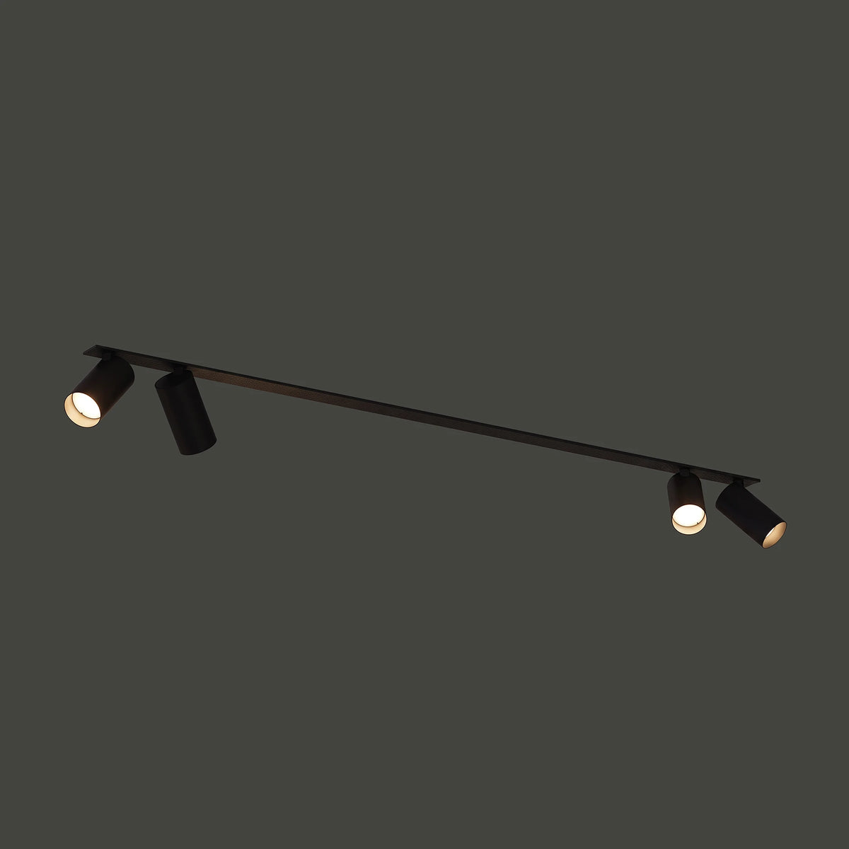 Nowodvorski Reflektorek / Spot MONO SURFACE 10W only LED 50/60Hz - Stal lakierowana - Czarny VIII 7836 - lampa włączona