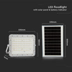 15W Solarny naświetlacz LED z czujnikiem zmierzchu / Panel z przewodem: 3m / Pilot / Bateria 12000mAh/ Barwa:4000K / Obudowa: Biała