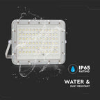 15W Solarny naświetlacz LED z czujnikiem zmierzchu / Panel z przewodem: 3m / Pilot / Bateria 12000mAh/ Barwa:6400K / Obudowa: Biała