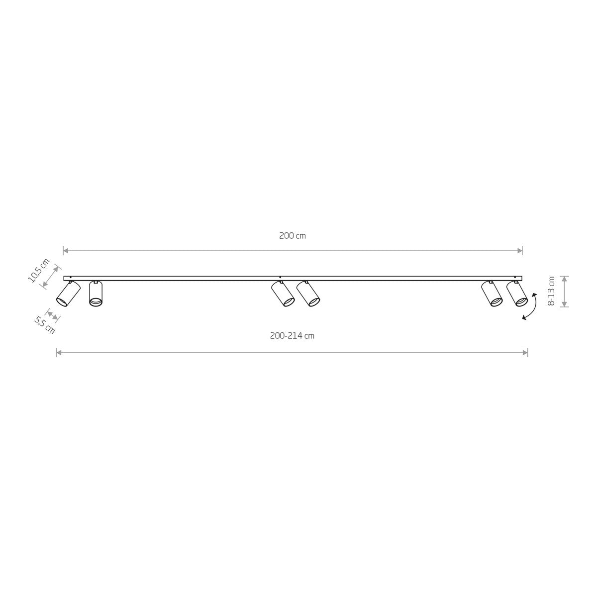 Nowodvorski Reflektorek / Spot MONO 10W only LED 50/60Hz - Stal lakierowana - Czarny X 7844