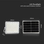 20W Solarny naświetlacz LED z czujnikiem zmierzchu / Panel z przewodem: 3m / Pilot / Bateria 16000mAh/ Barwa:6400K / Obudowa: Biała