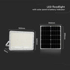 30W Solarny naświetlacz LED z czujnikiem zmierzchu / Panel z przewodem: 3m / Pilot / Bateria 20000mAh/ Barwa:6400K / Obudowa: Biała