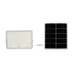 30W Solarny naświetlacz LED z czujnikiem zmierzchu / Panel z przewodem: 3m / Pilot / Bateria 20000mAh/ Barwa:6400K / Obudowa: Biała