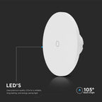 12W Kinkiet LED / Barwa:3w1 / Okrągły / Biały / Ściemniany