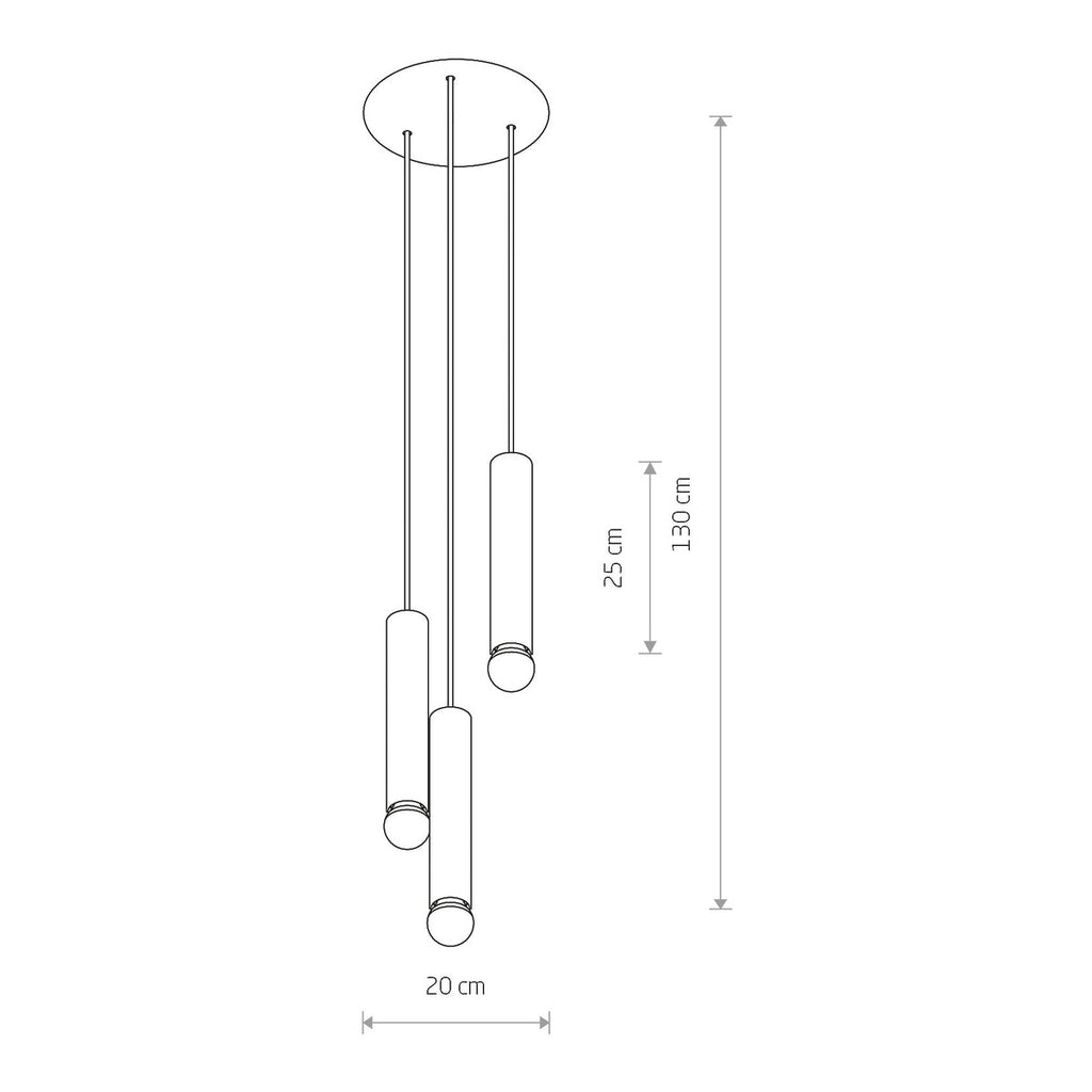 Nowodvorski Lampa wisząca BATON 10W only LED 50/60Hz - Stal lakierowana - Czarny II 7856