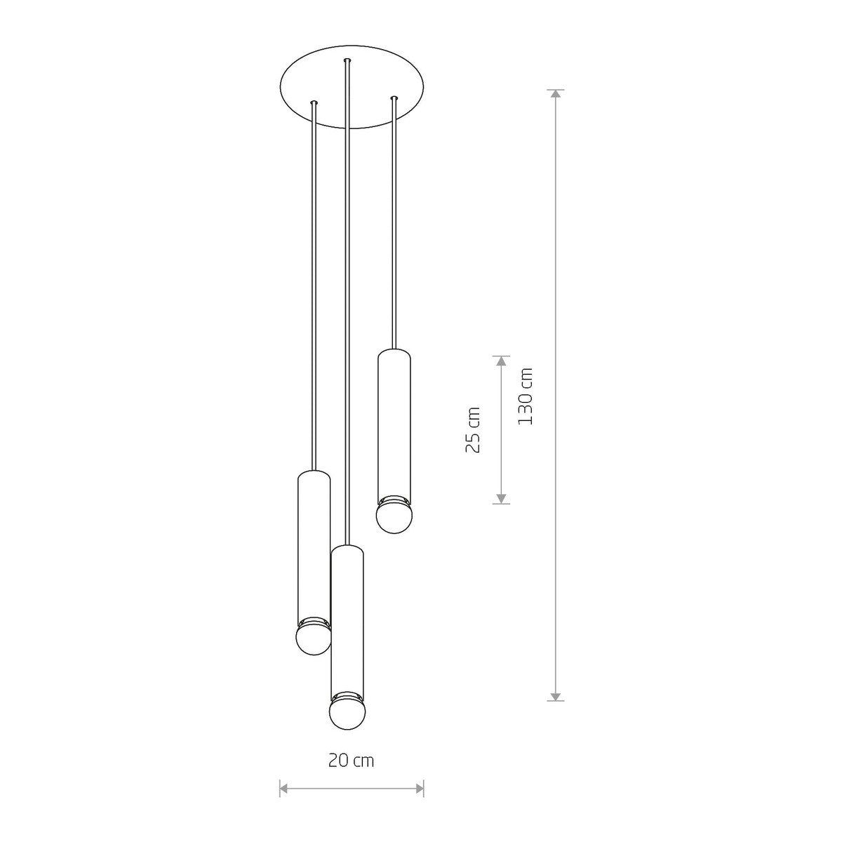 Nowodvorski Lampa wisząca BATON 10W only LED 50/60Hz - Stal lakierowana - Czarny II 7856
