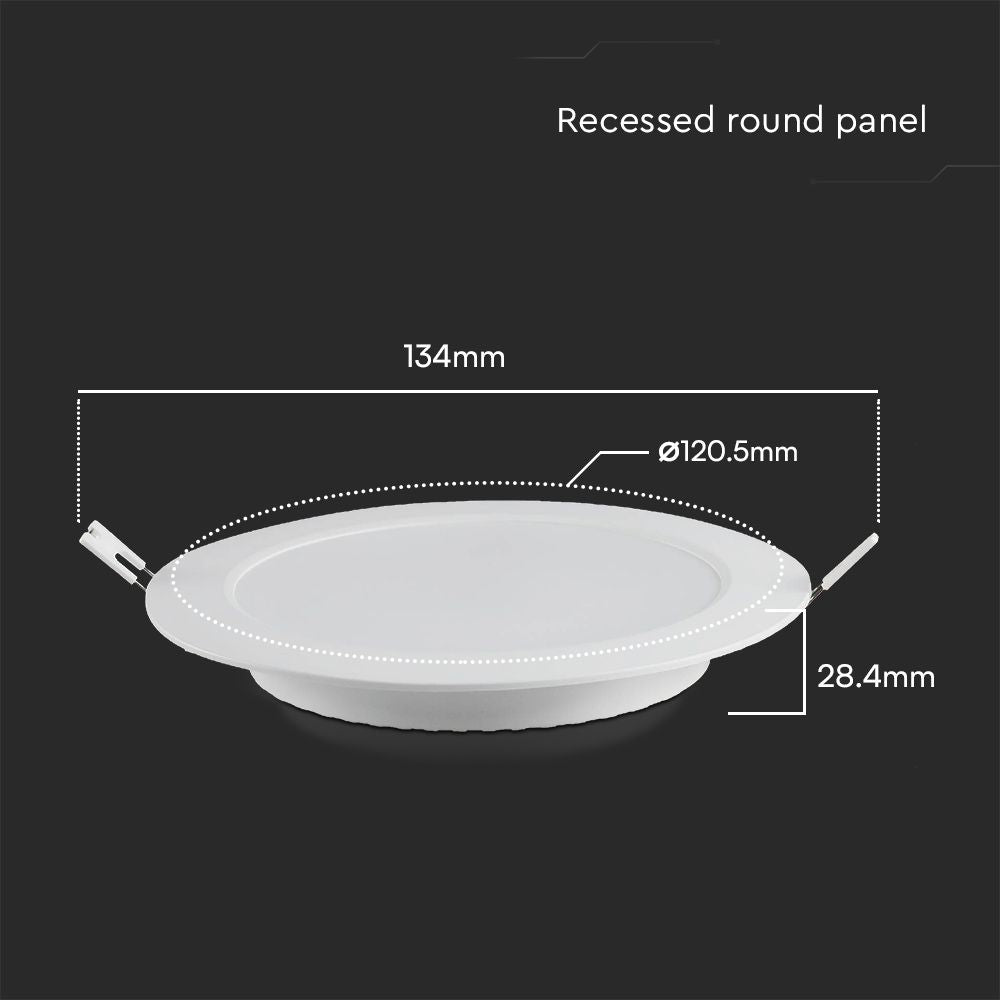 6W Panel LED Podtynkowy / Chip SAMSUNG / 5 Lat gwarancji / Barwa:6500K / Kształt: Okrągła / Biały