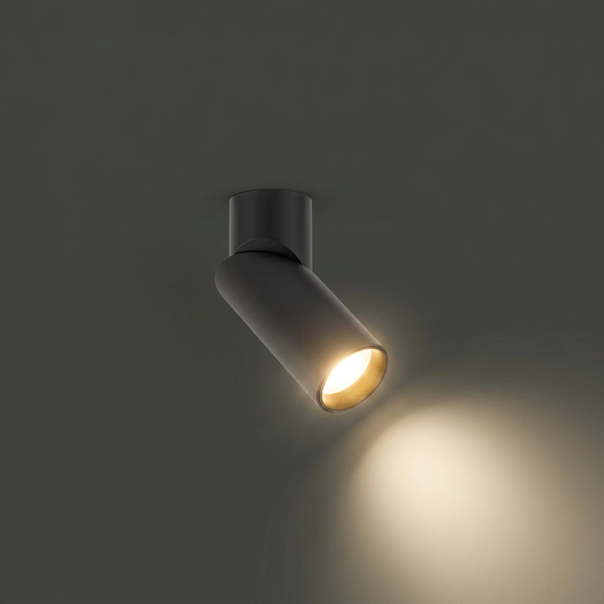Nowodvorski Reflektorek / Spot INDIA 15W only LED 50/60Hz - Aluminium lakierowane - Czarny 7860 - lampa włączona