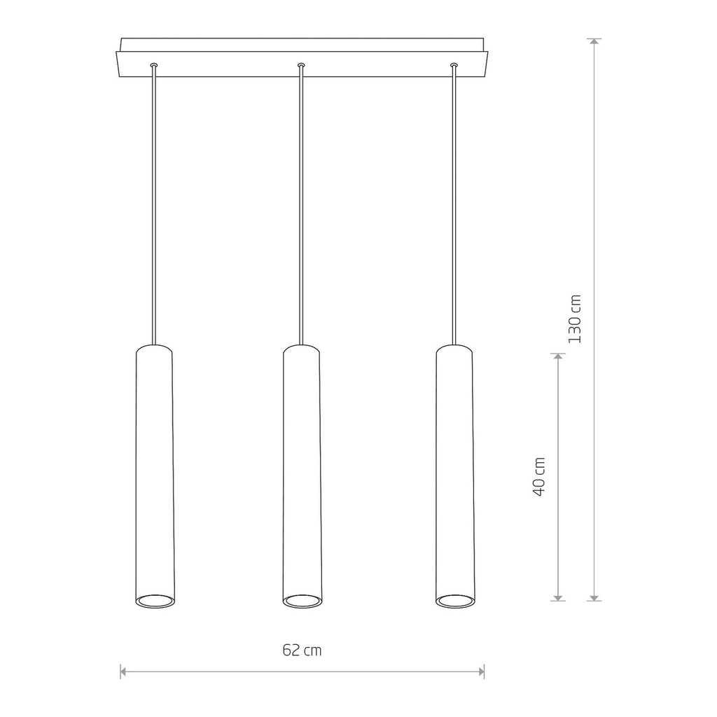 Nowodvorski Lampa wisząca EYE 3x10W only LED 50/60Hz - Stal lakierowana - Czarny 7862