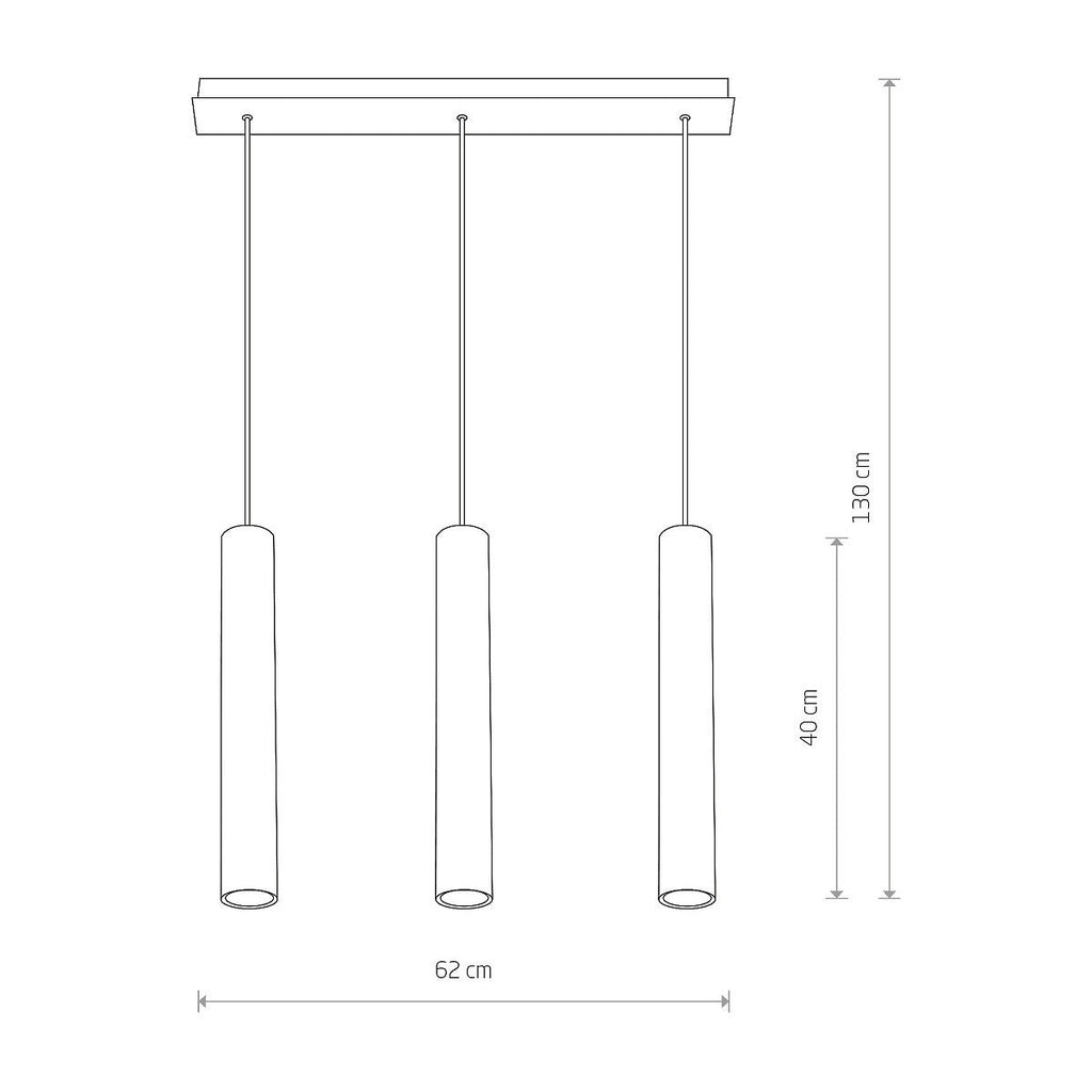 Nowodvorski Lampa wisząca EYE 3x10W only LED 50/60Hz - Lity mosiądz - Miedziany 7863