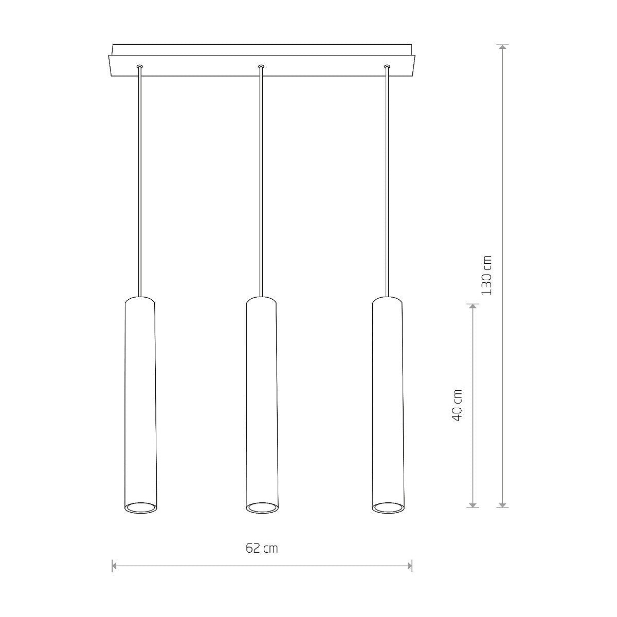 Nowodvorski Lampa wisząca EYE 3x10W only LED 50/60Hz - Lity mosiądz - Miedziany 7863