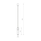 Nowodvorski Lampa wisząca CYLINDER L 10W only LED 50/60Hz - Stal lakierowana - Transparentny 7864
