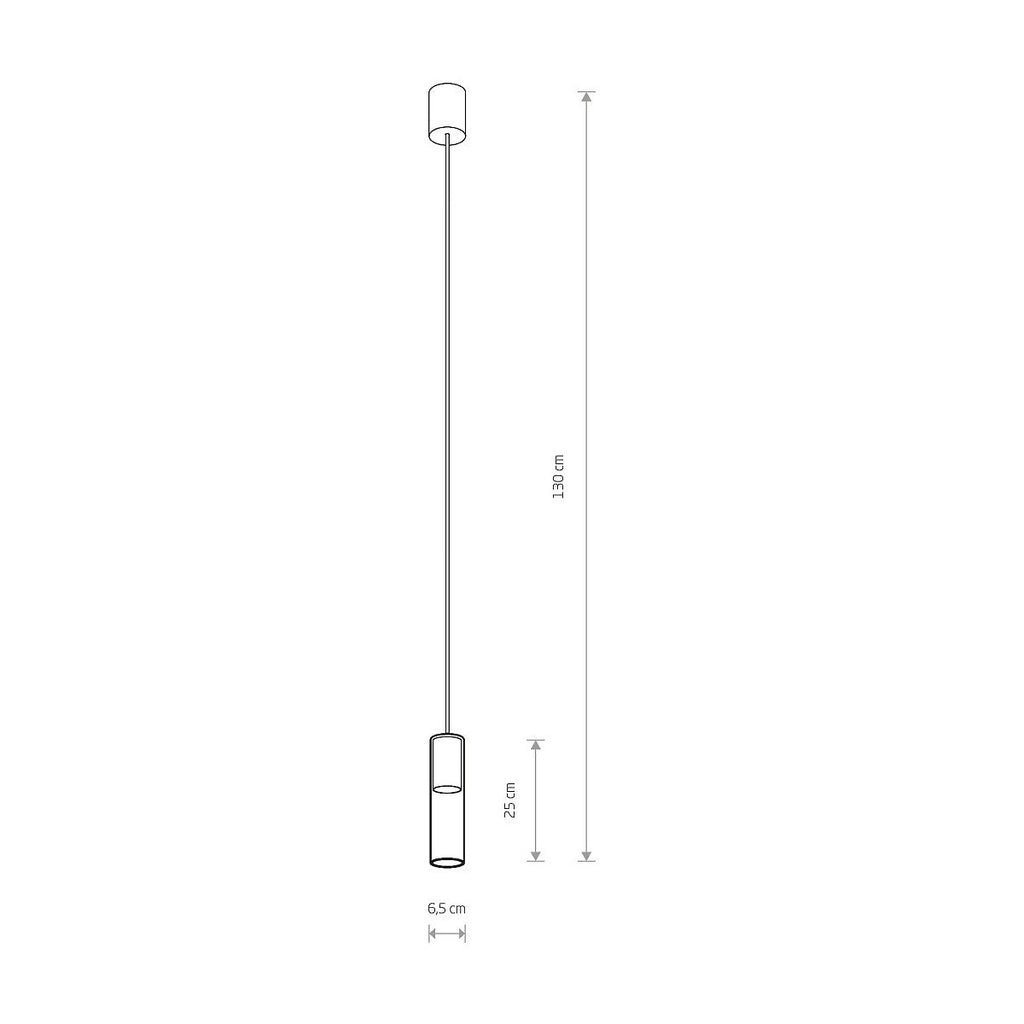 Nowodvorski Lampa wisząca CYLINDER M 10W only LED 50/60Hz - Szkło - Transparentny I 7865