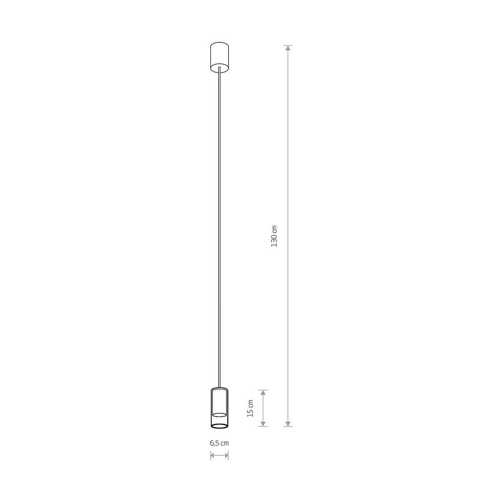 Nowodvorski Lampa wisząca CYLINDER S 10W only LED 50/60Hz - Szkło - Transparentny II 7870