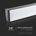 100W Liniowa Oprawa Highbay LED / Barwa: 4000K / Obudowa: Czarna