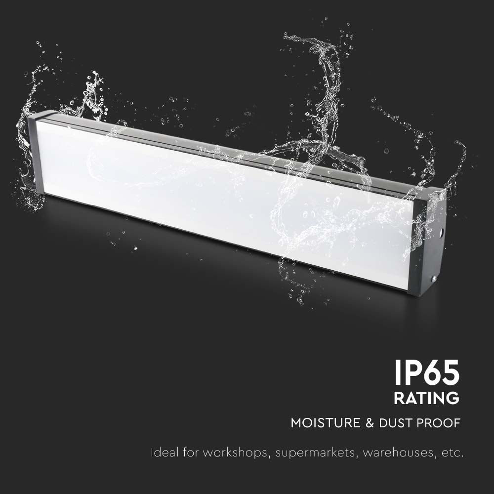 100W Liniowa Oprawa Highbay LED / Barwa: 4000K / Obudowa: Czarna