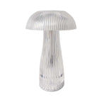 Lampka nocna LED zasilana bateryjnie / Wysokość:25cm / Bateria 1800mAh / Ściemnianie przez dotyk / Barwa:3w1 / Obudowa: Transparentna