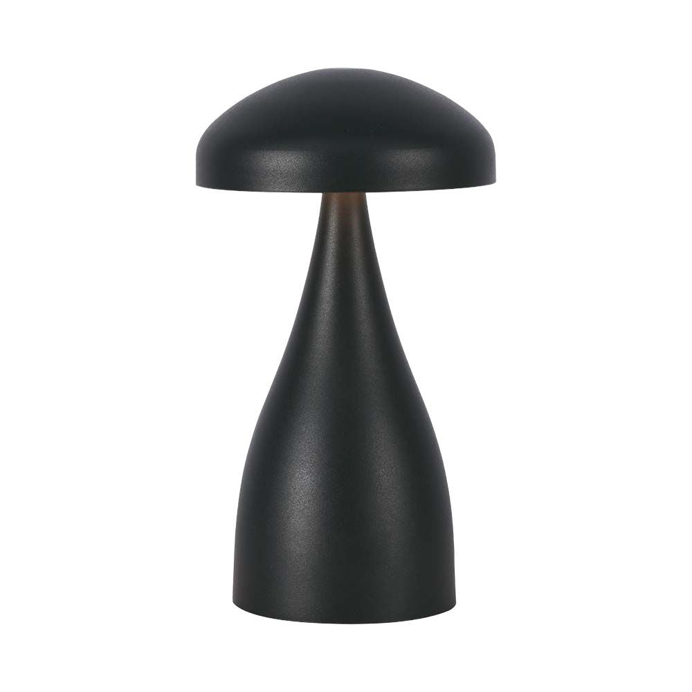 Lampka nocna LED zasilana bateryjnie / Wysokość:22cm / Bateria 1800mAh / Ściemnianie przez dotyk / Barwa:3w1 / Obudowa: Czarna