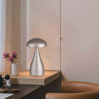 Lampka nocna LED zasilana bateryjnie / Wysokość:22cm / Bateria 1800mAh / Ściemnianie przez dotyk / Barwa:3w1 / Obudowa: Szampańskie złoto