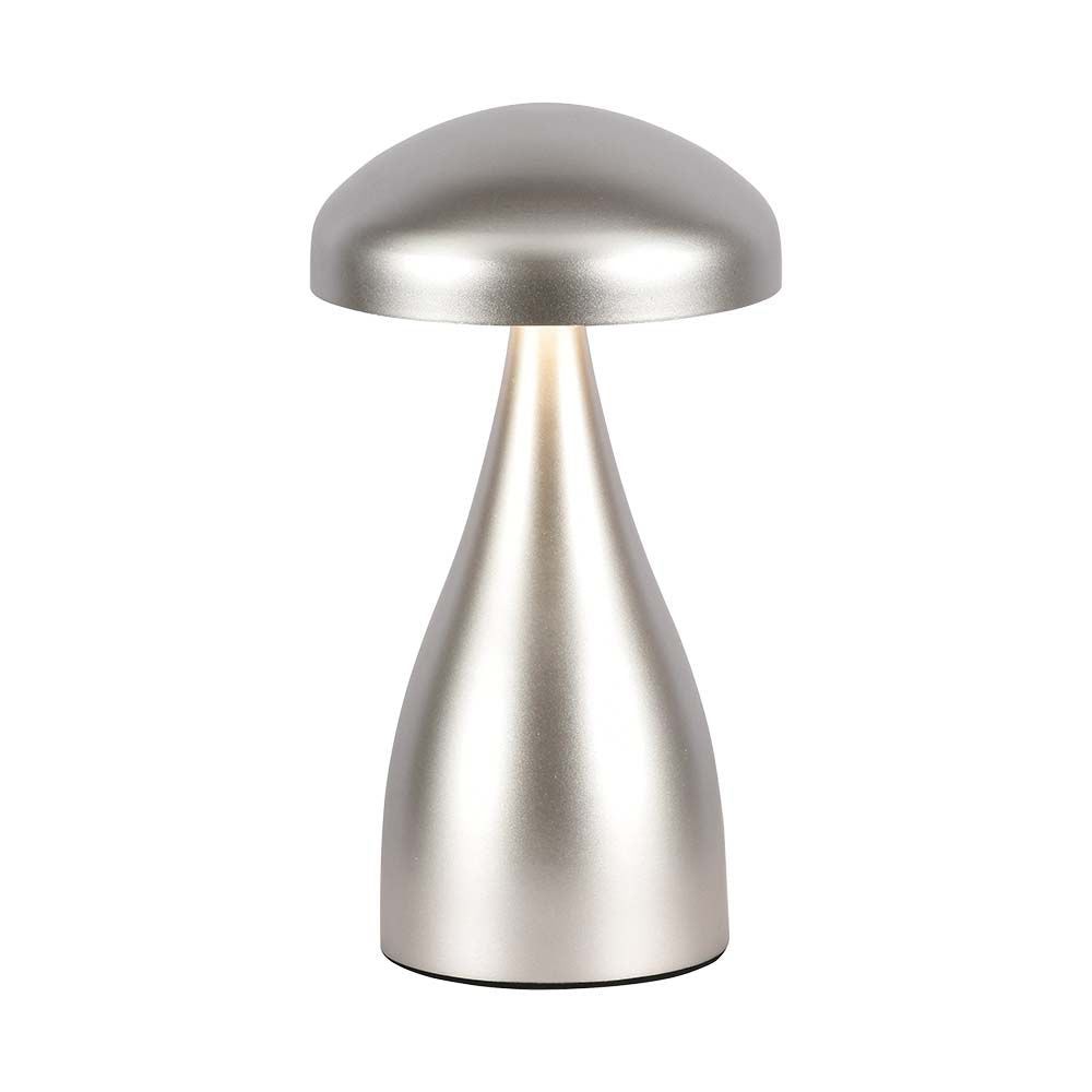 Lampka nocna LED zasilana bateryjnie / Wysokość:22cm / Bateria 1800mAh / Ściemnianie przez dotyk / Barwa:3w1 / Obudowa: Szampańskie złoto
